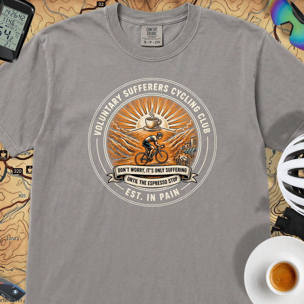 Est. In Pain Cycling T-Shirt — Grey