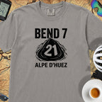 Bend 7 Alpe d'Huez Cyclist T-Shirt — Grey