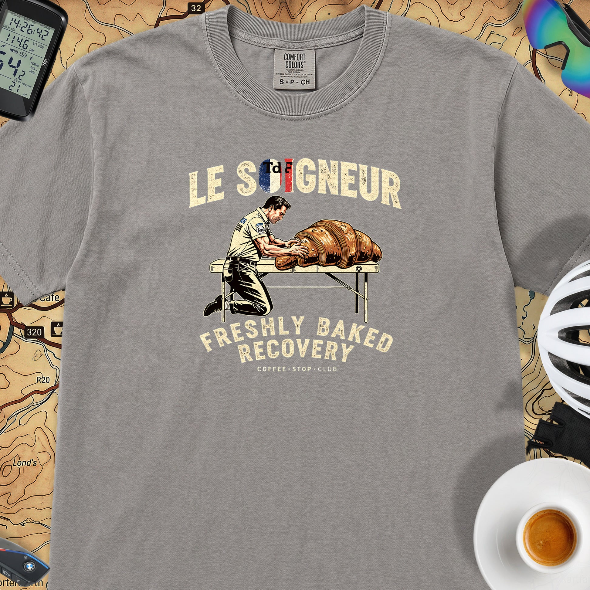 Soigneur Recovery TdF Cycling T-Shirt — Grey