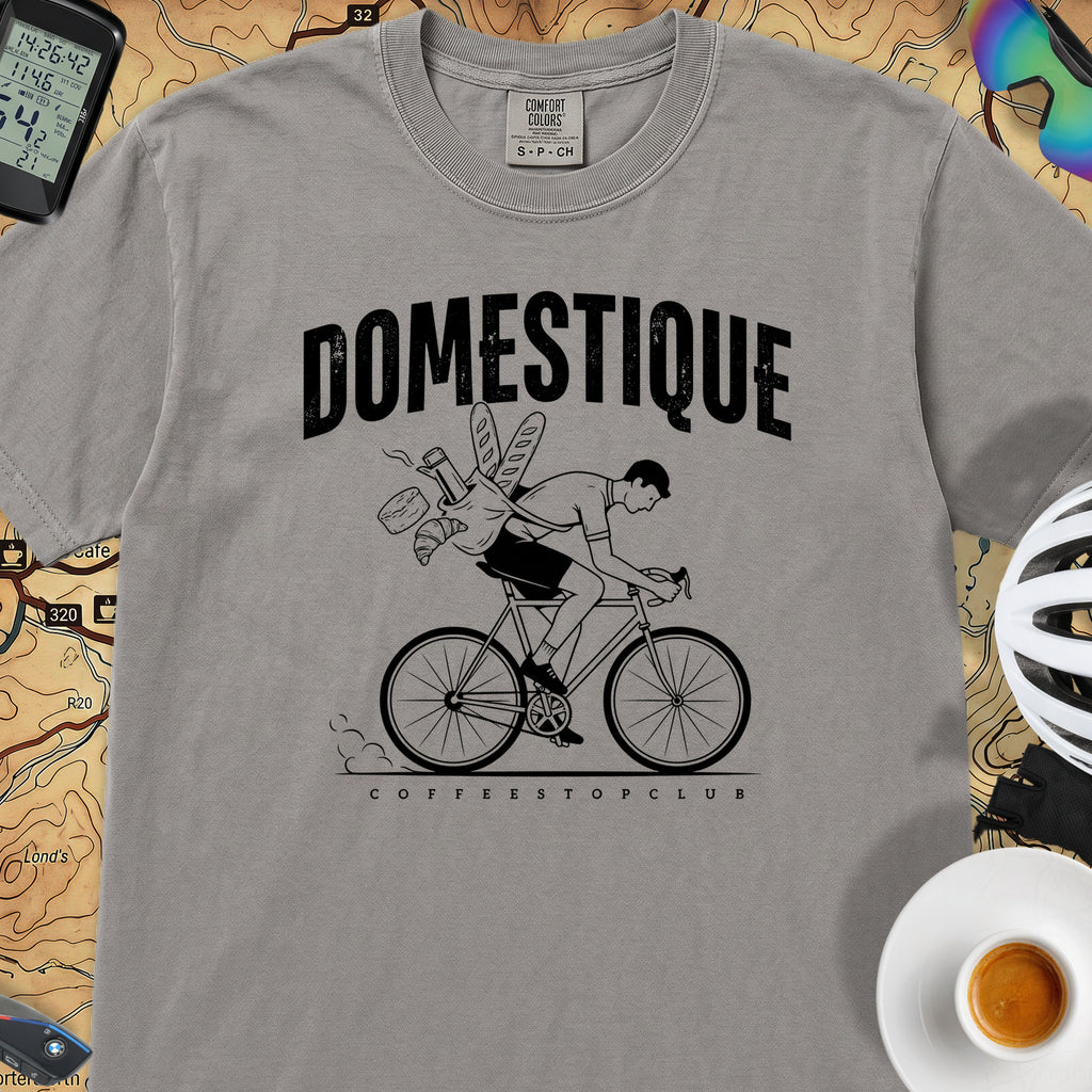 Domestique Delivery Cyclist T-Shirt — Grey