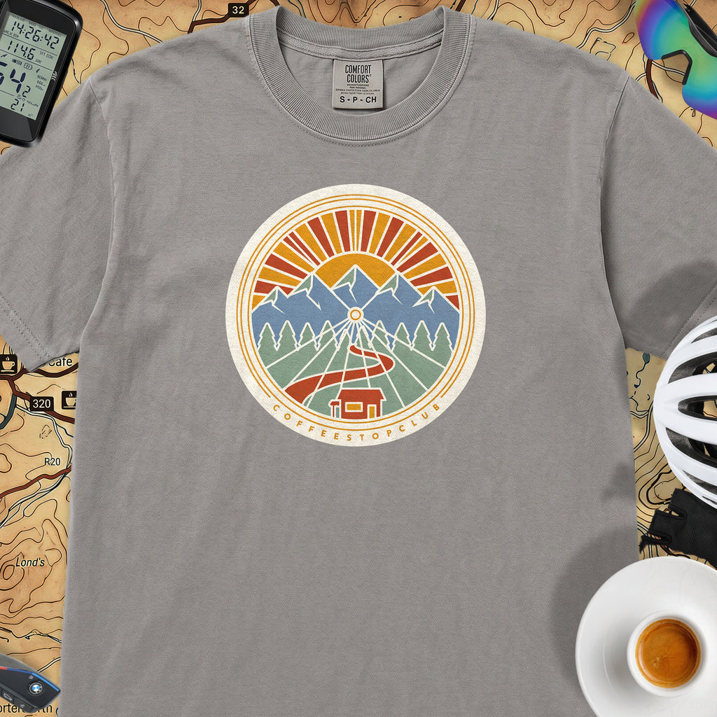 Wheel Base Cycling T-Shirt — Grey