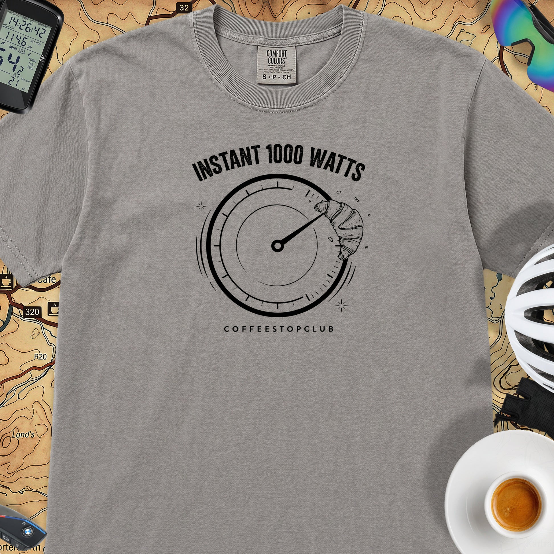 Instant 1,000 Watts Cycling T-Shirt — Grey