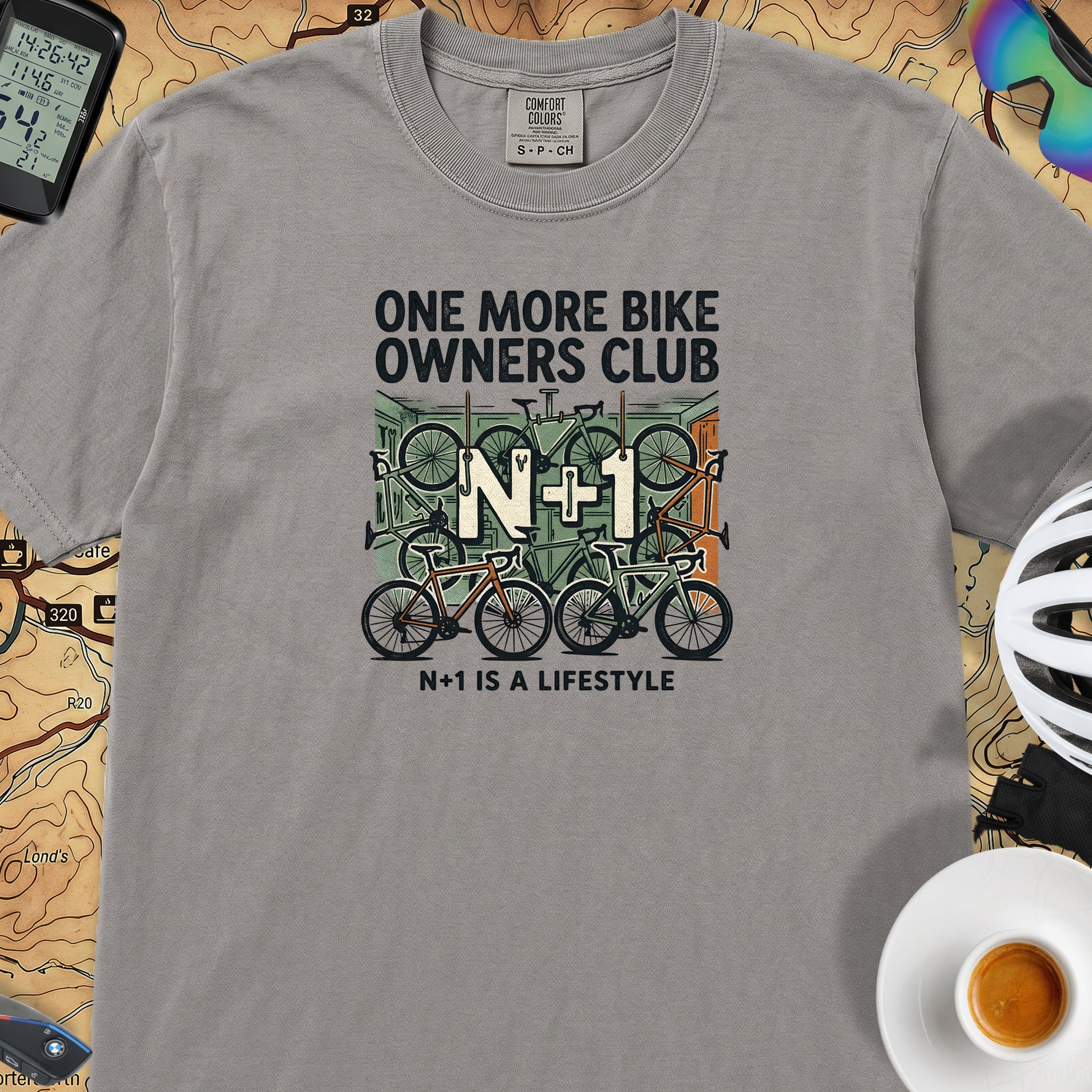 One More Bike N+1 T-Shirt — Grey