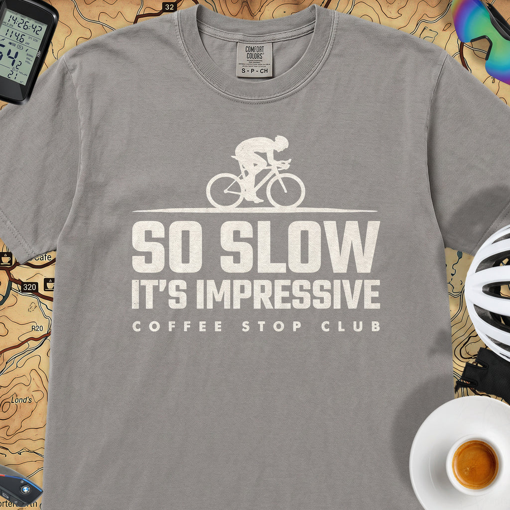So Slow It's Impressive Cycling T-Shirt — Grey