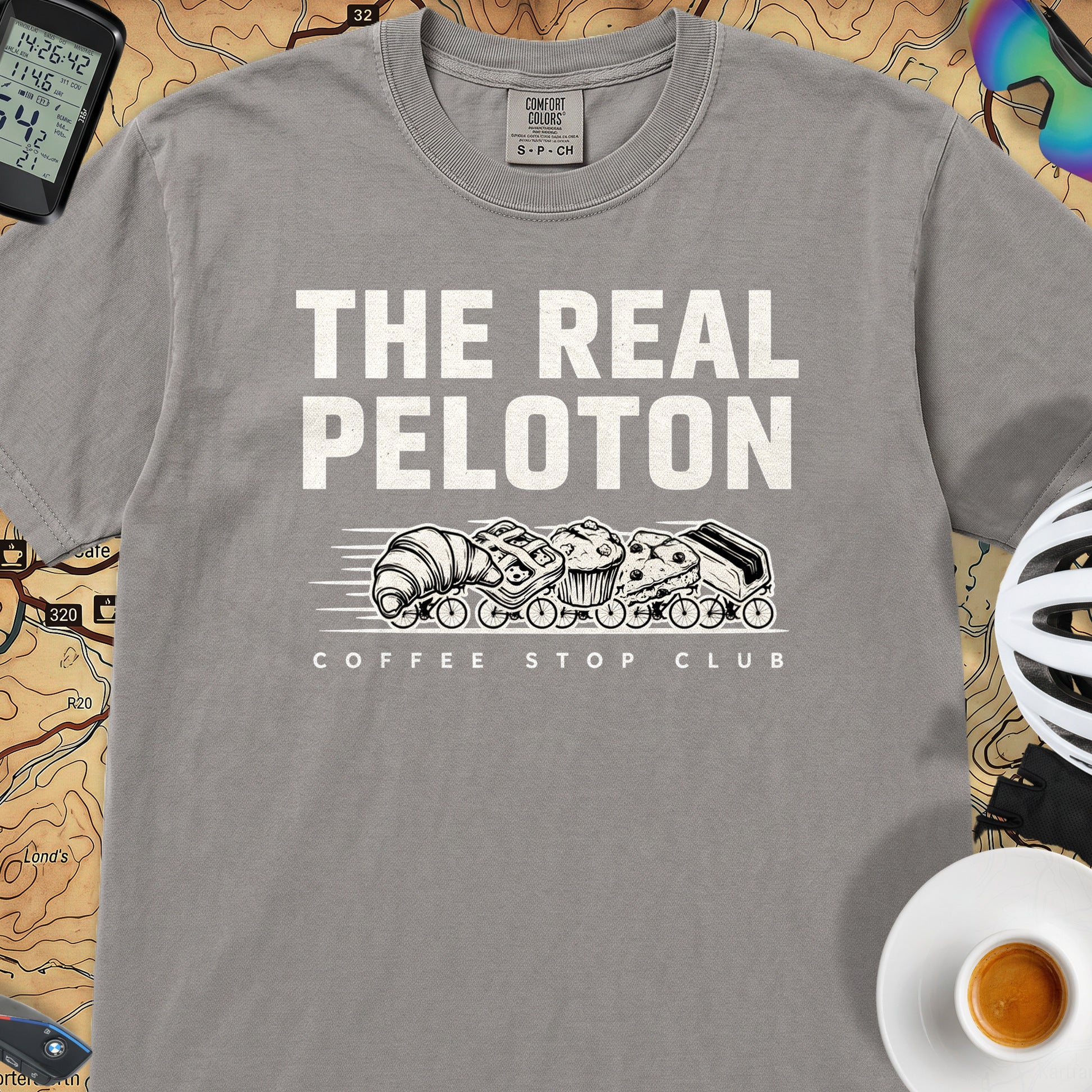 The Real Peloton Cycling T-Shirt — Grey