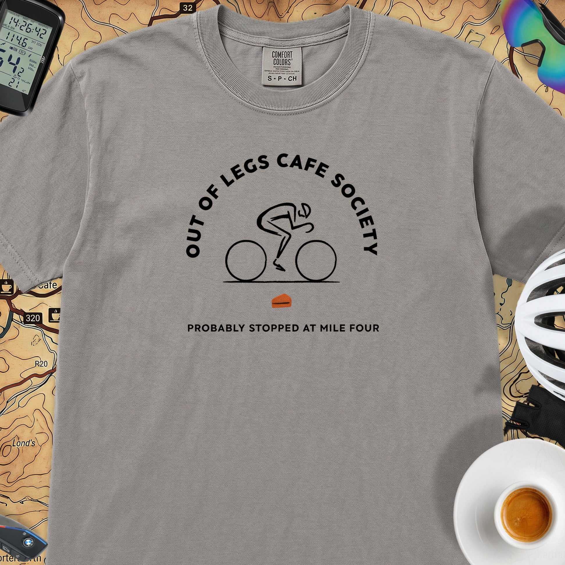 Out of Legs Society Cyclist T-Shirt — Grey