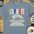 L'Arrivée TdF Cycling T-Shirt — Ice Blue