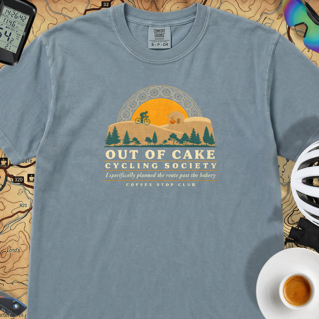 Out of Cake Cycling T-Shirt — Ice Blue