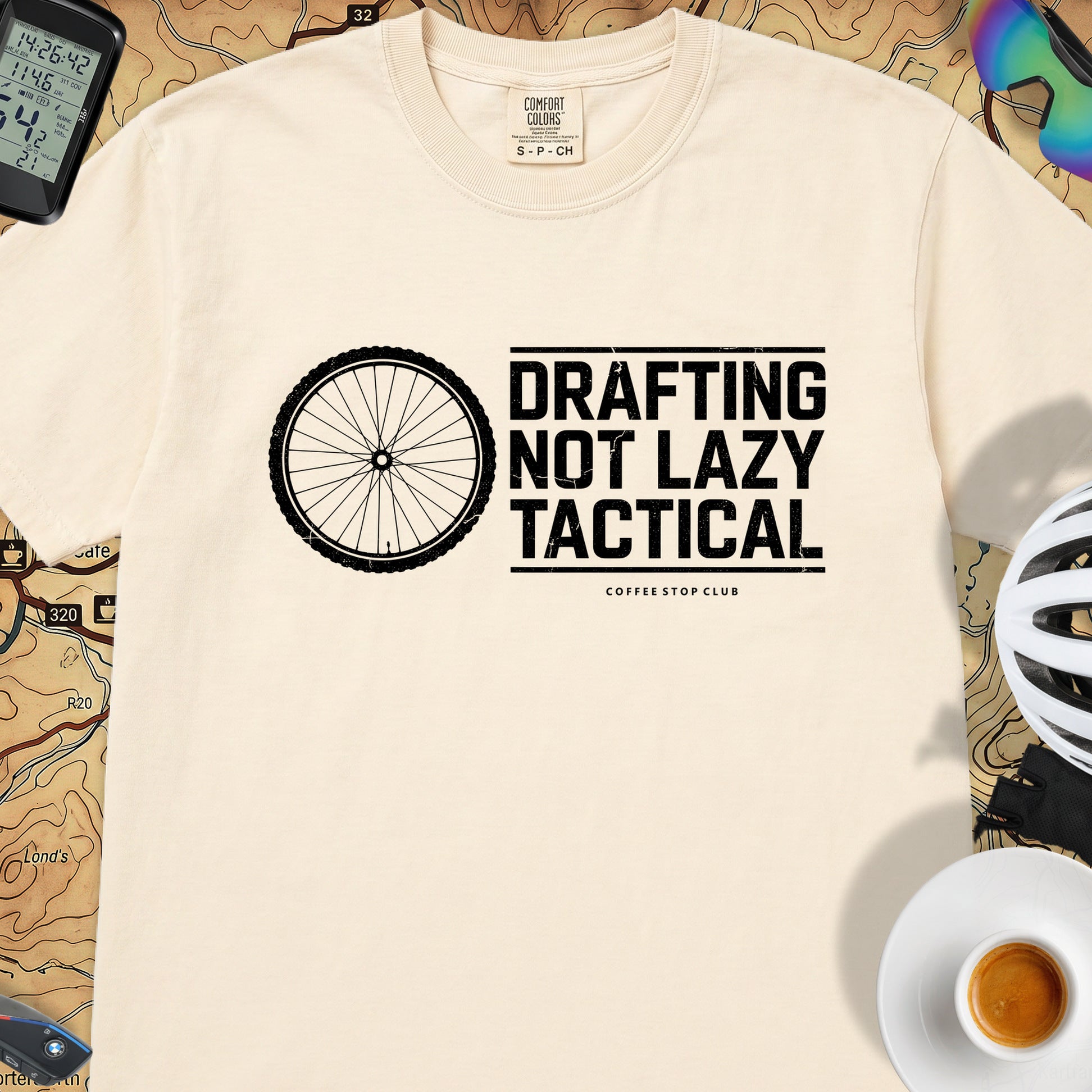 Drafting Not Lazy T-Shirt — Ivory