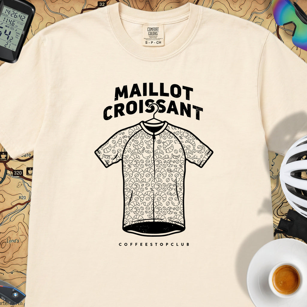 Maillot Croissant Cyclist T-Shirt — Ivory