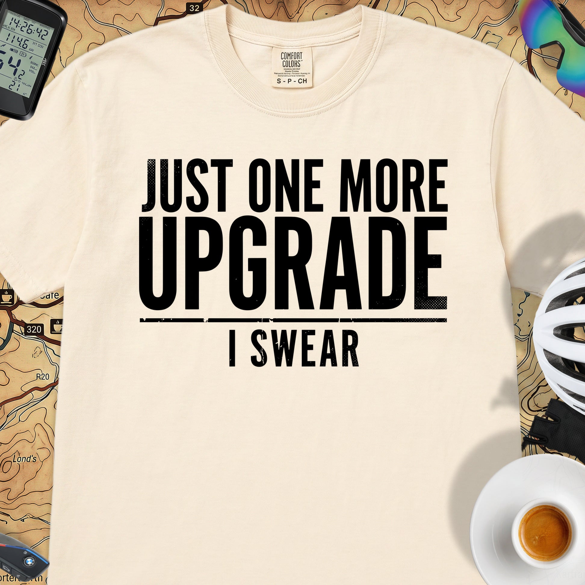 One More Upgrade Cycling T-Shirt — Ivory