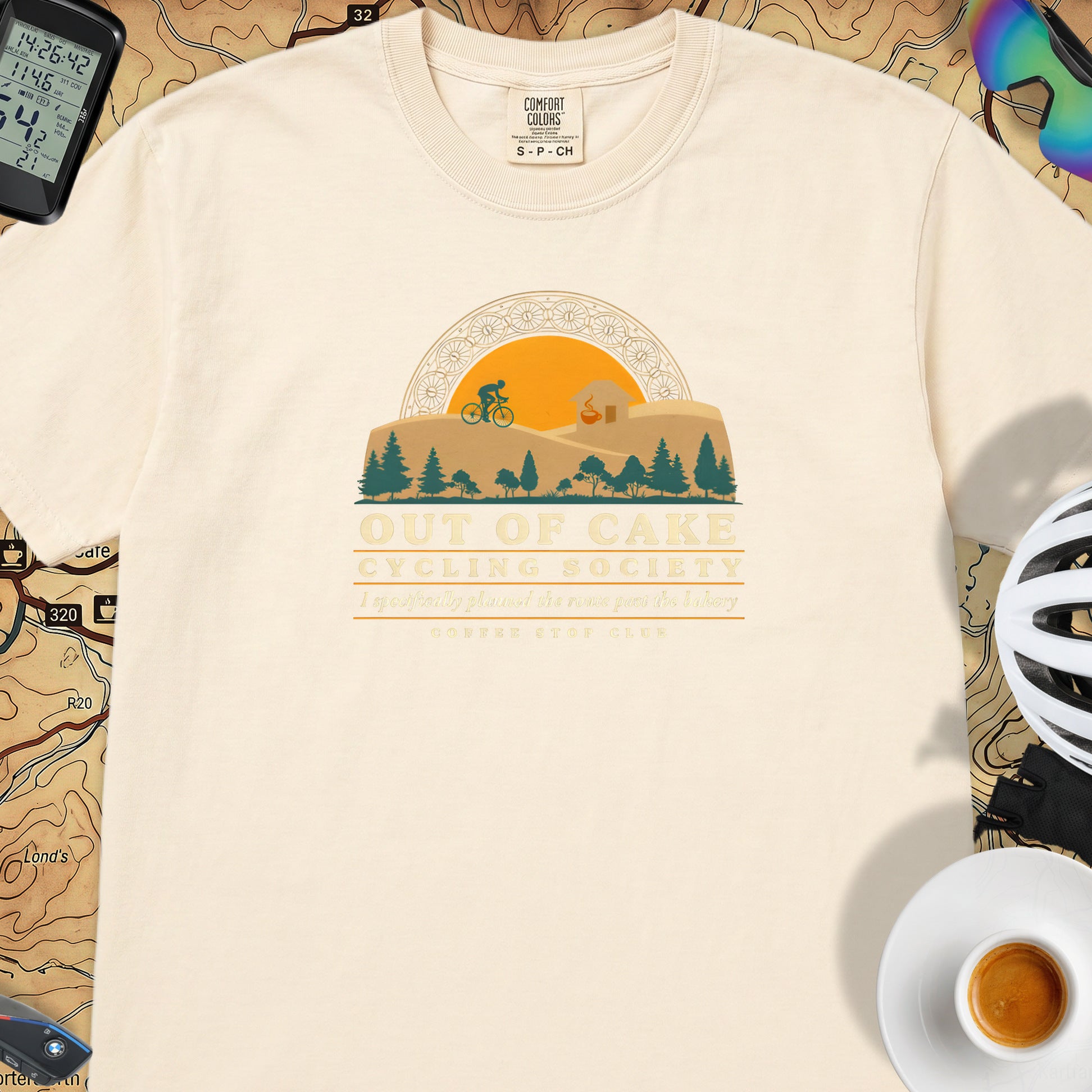 Out of Cake Cycling T-Shirt — Ivory