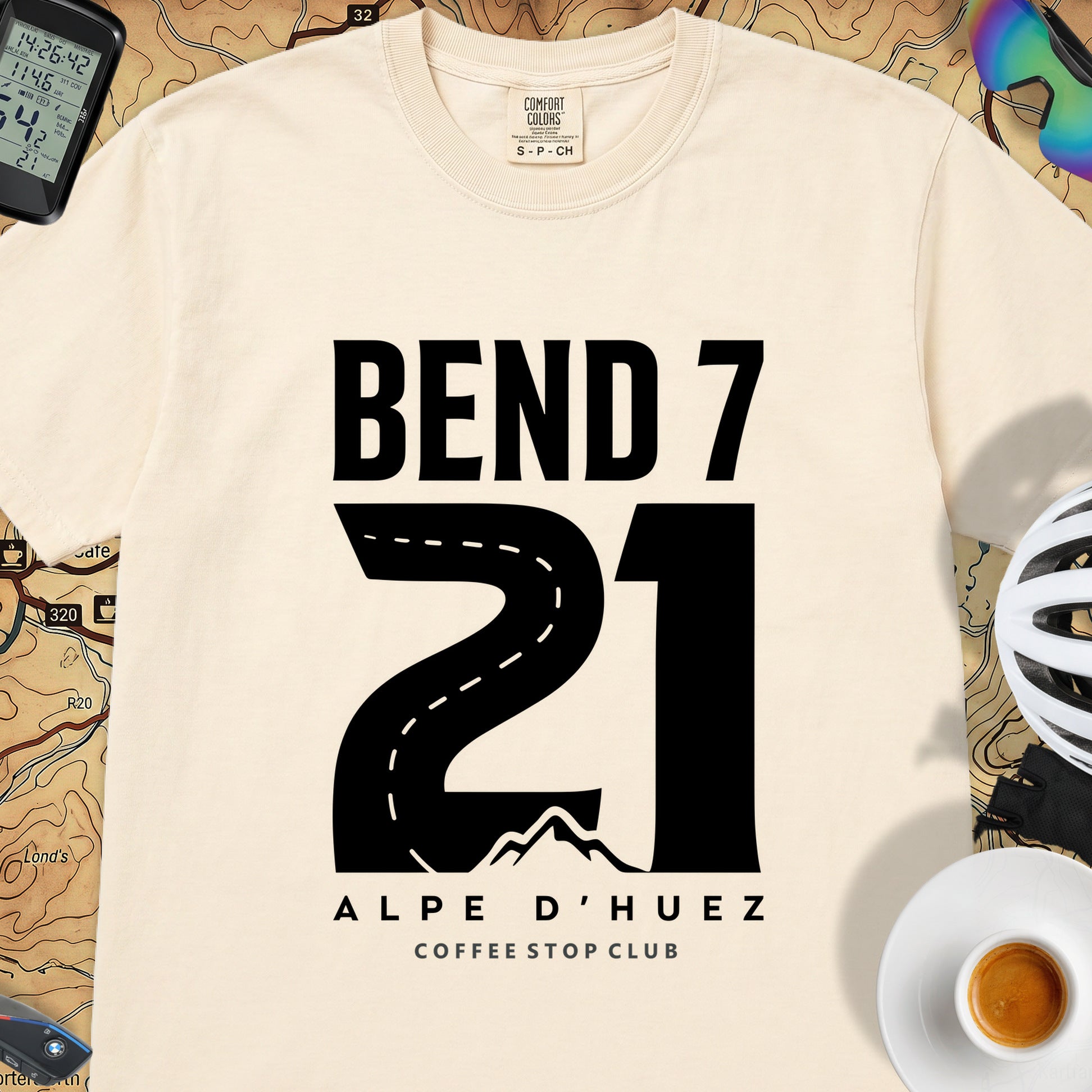 Bend 7 L'Alpe T-Shirt — Ivory