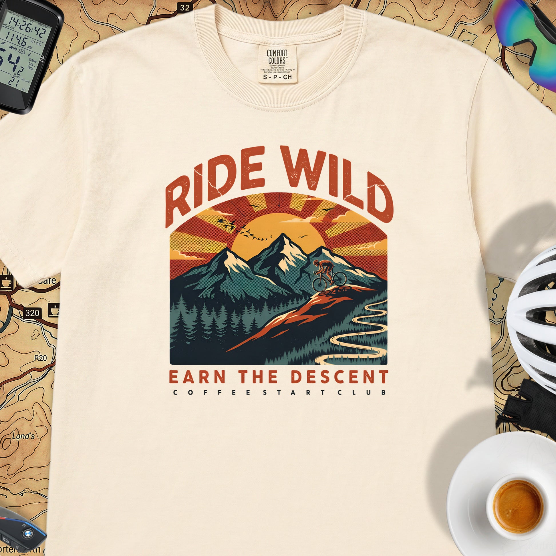 Ride Wild Cycling T-Shirt — Ivory