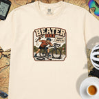 Beater Bike Comic T‑Shirt — Ivory