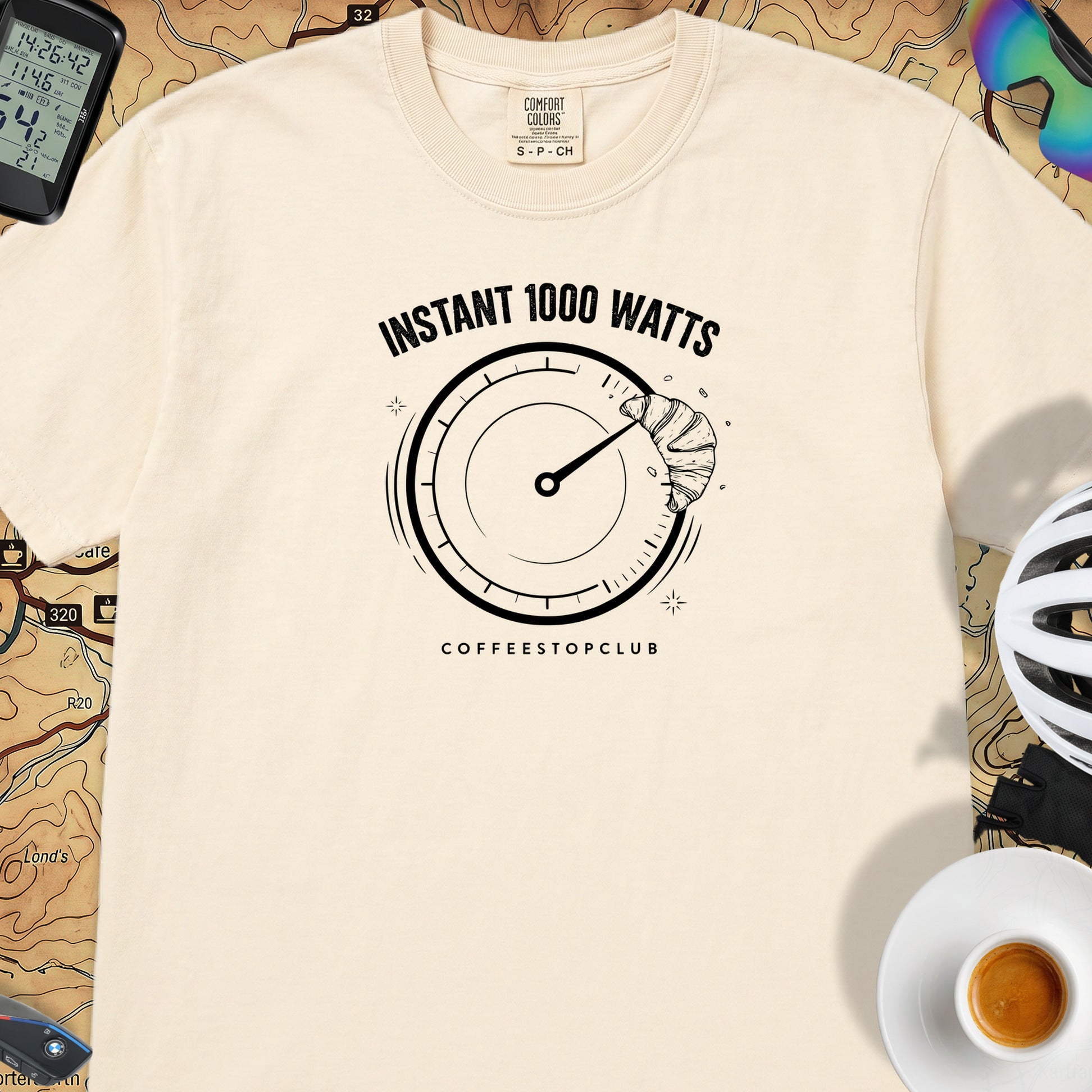 Instant 1,000 Watts Cycling T-Shirt — Ivory