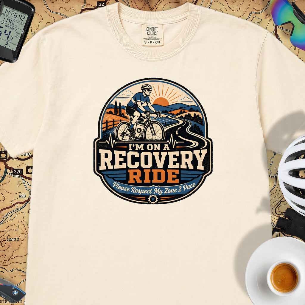 I'm On A Recovery Ride Comfort Colors T-Shirt — Ivory