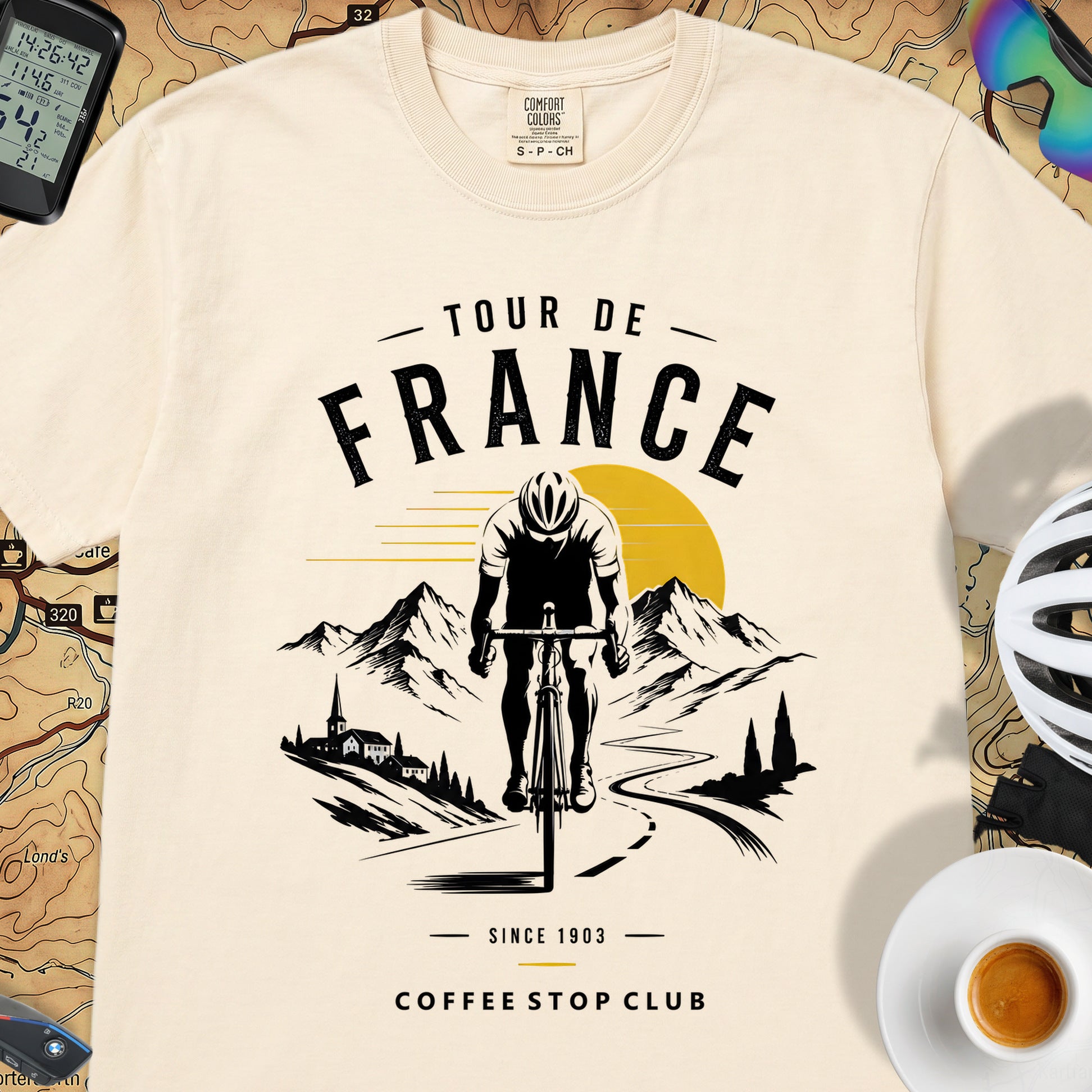 Tour de France CSC T-Shirt — Ivory