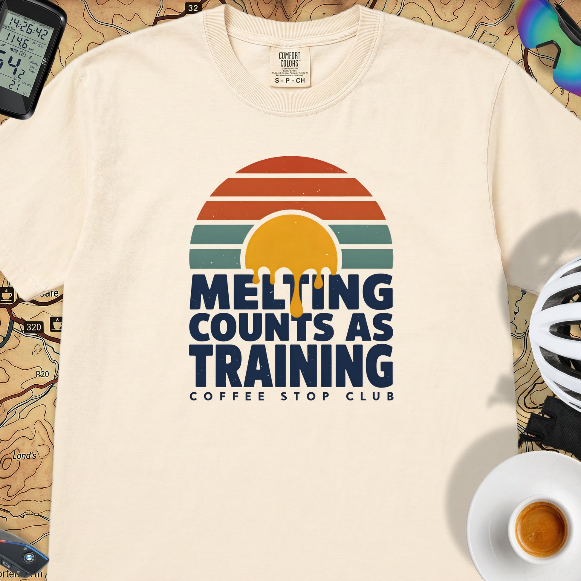 Melting Counts Cycling T-Shirt — Ivory