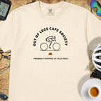 Out of Legs Society Cyclist T-Shirt — Ivory