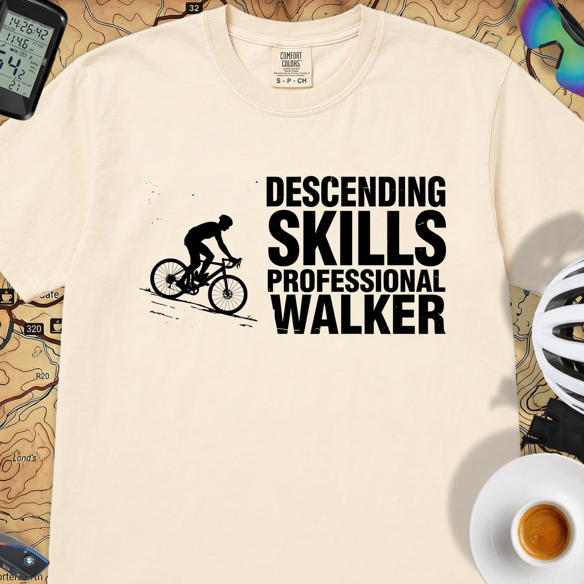 Descending Skills T-Shirt — Ivory
