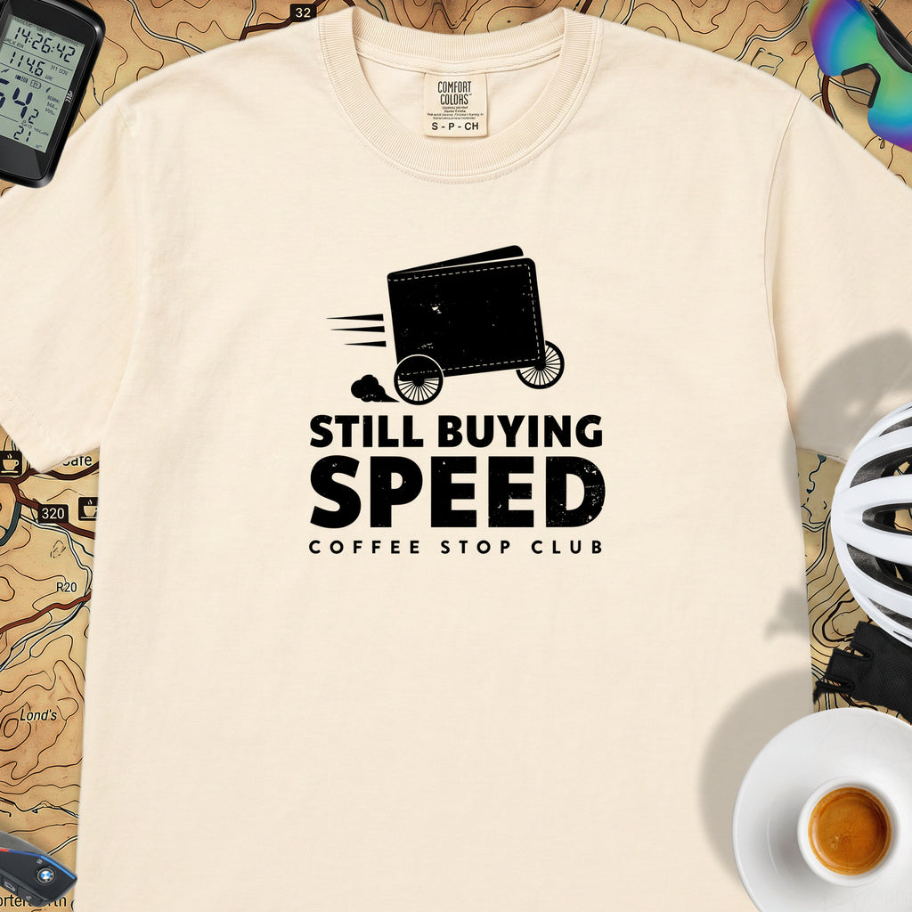 Still Buying Speed Cycling T-Shirt — Ivory
