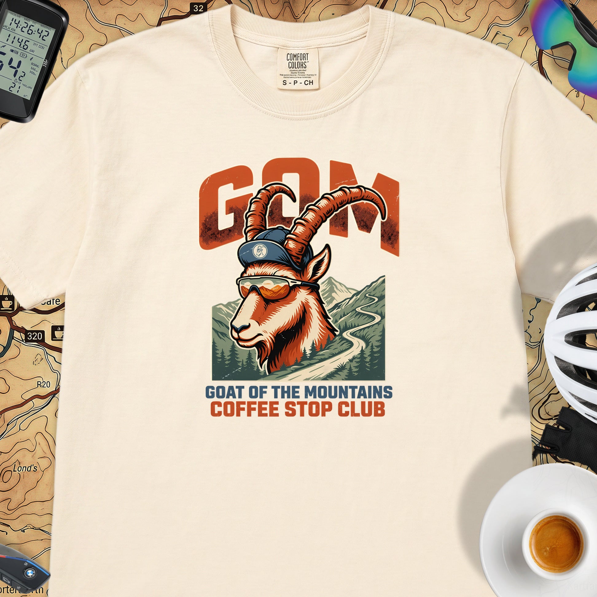 G.O.A.T.M Cycling T-Shirt — Ivory