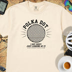 Polka Dot Yellow Cycling T-Shirt — Ivory