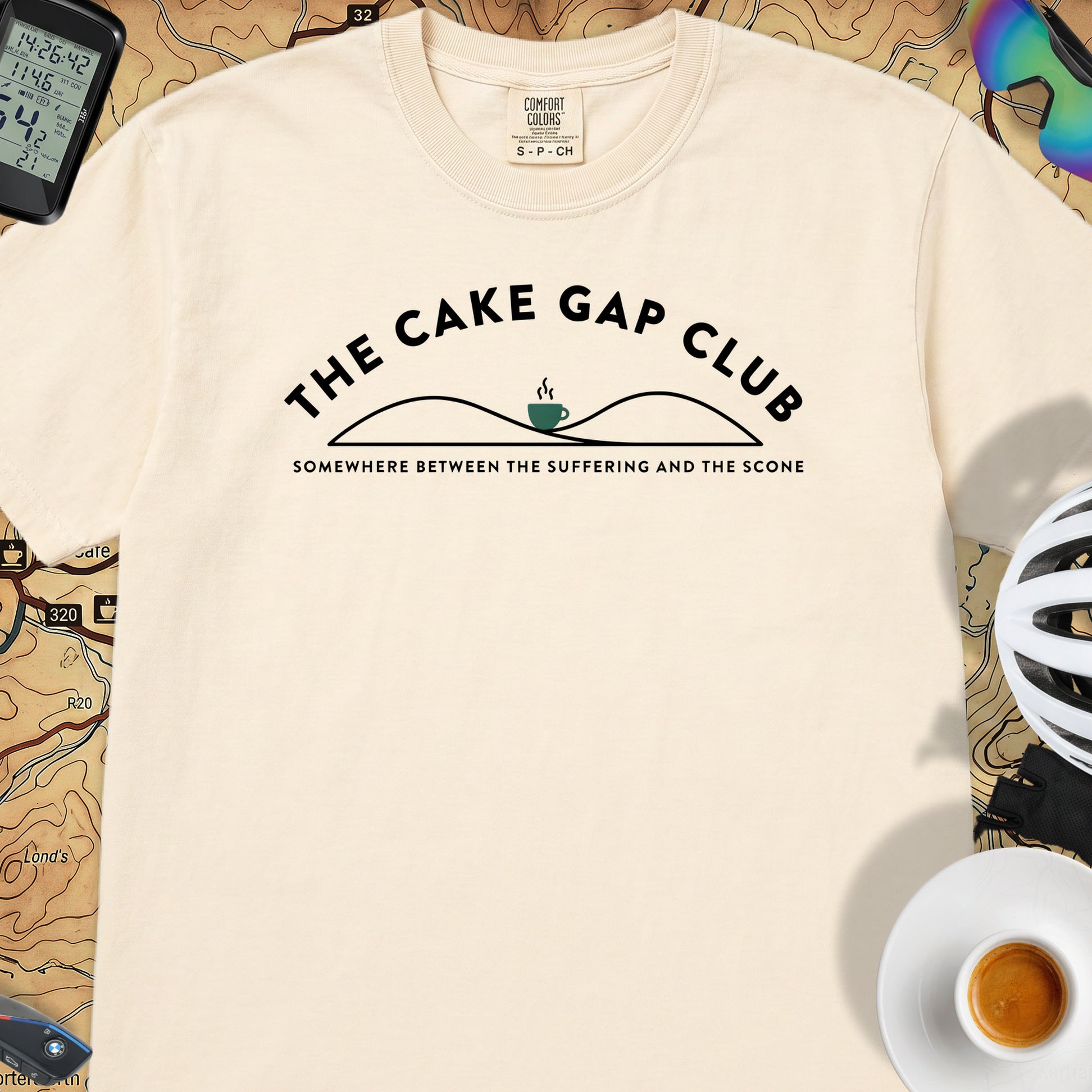 The Cake Gap Cyclist T-Shirt — Ivory