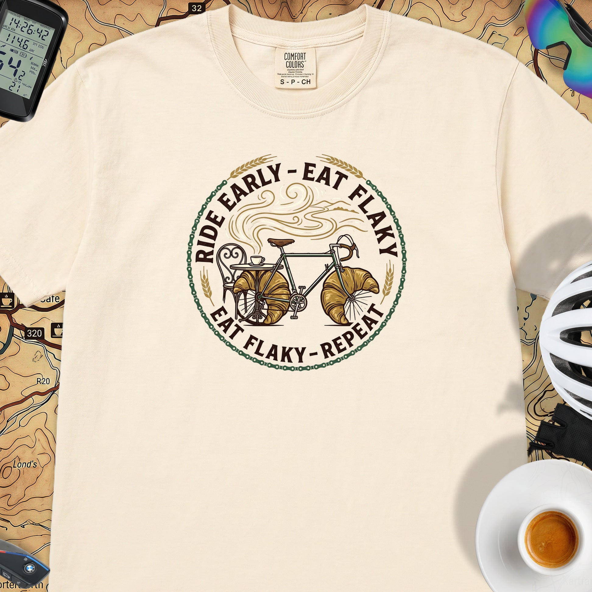 Ride Early Eat Flaky T-Shirt — Ivory