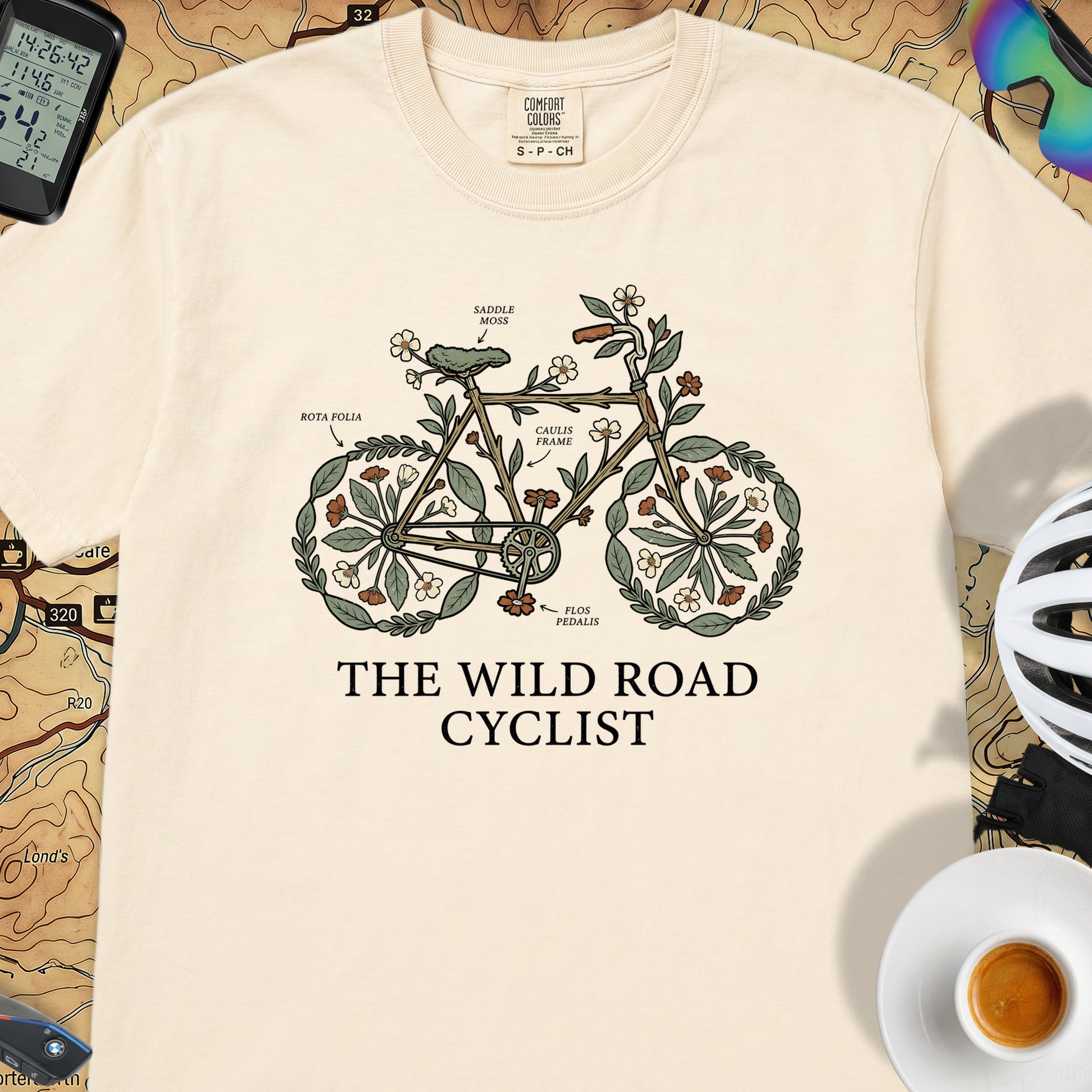 Wild Road Cyclist T-Shirt — Ivory