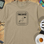 Recalculating For Coffee T-Shirt — Khaki