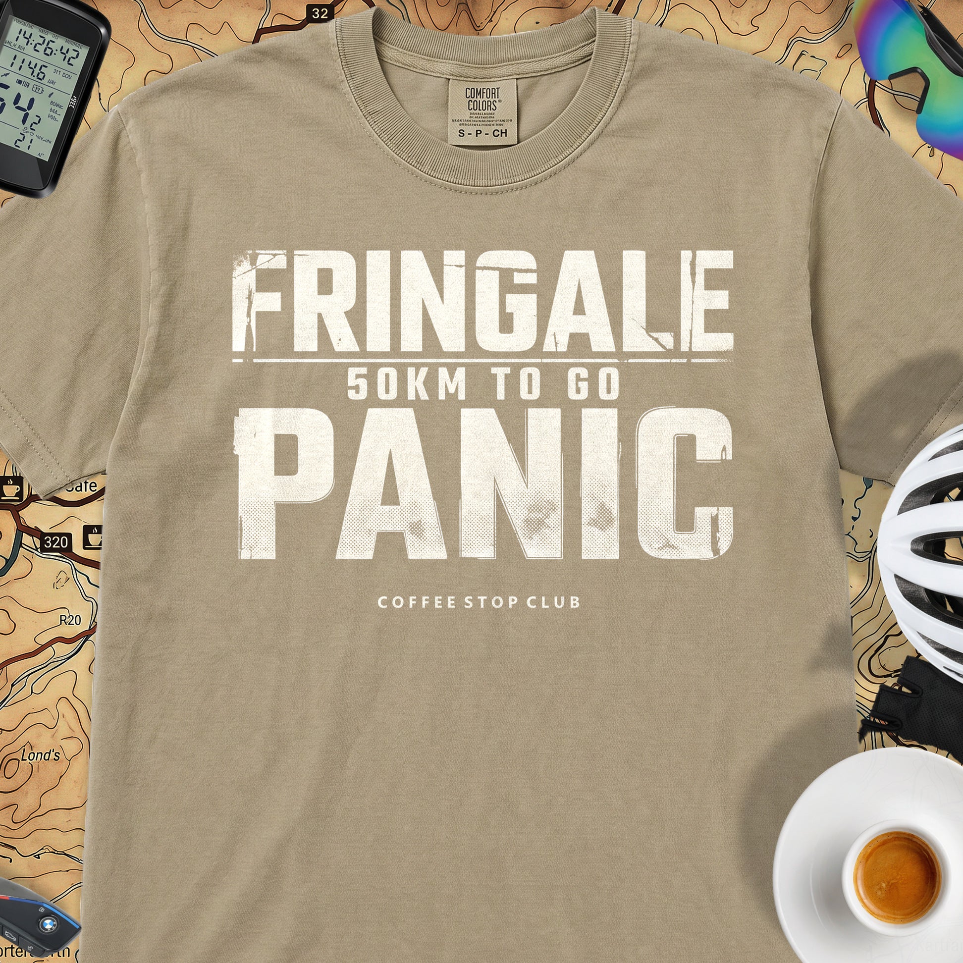 Fringale Bonk Tour T‑Shirt — Khaki