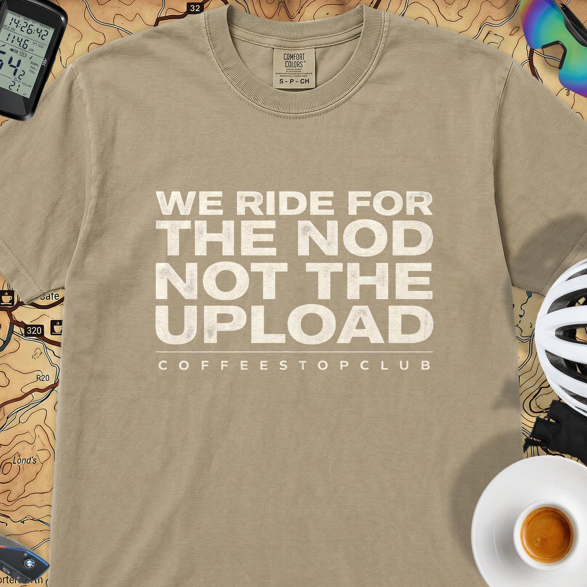 We Ride For The NOD T‑Shirt — Khaki
