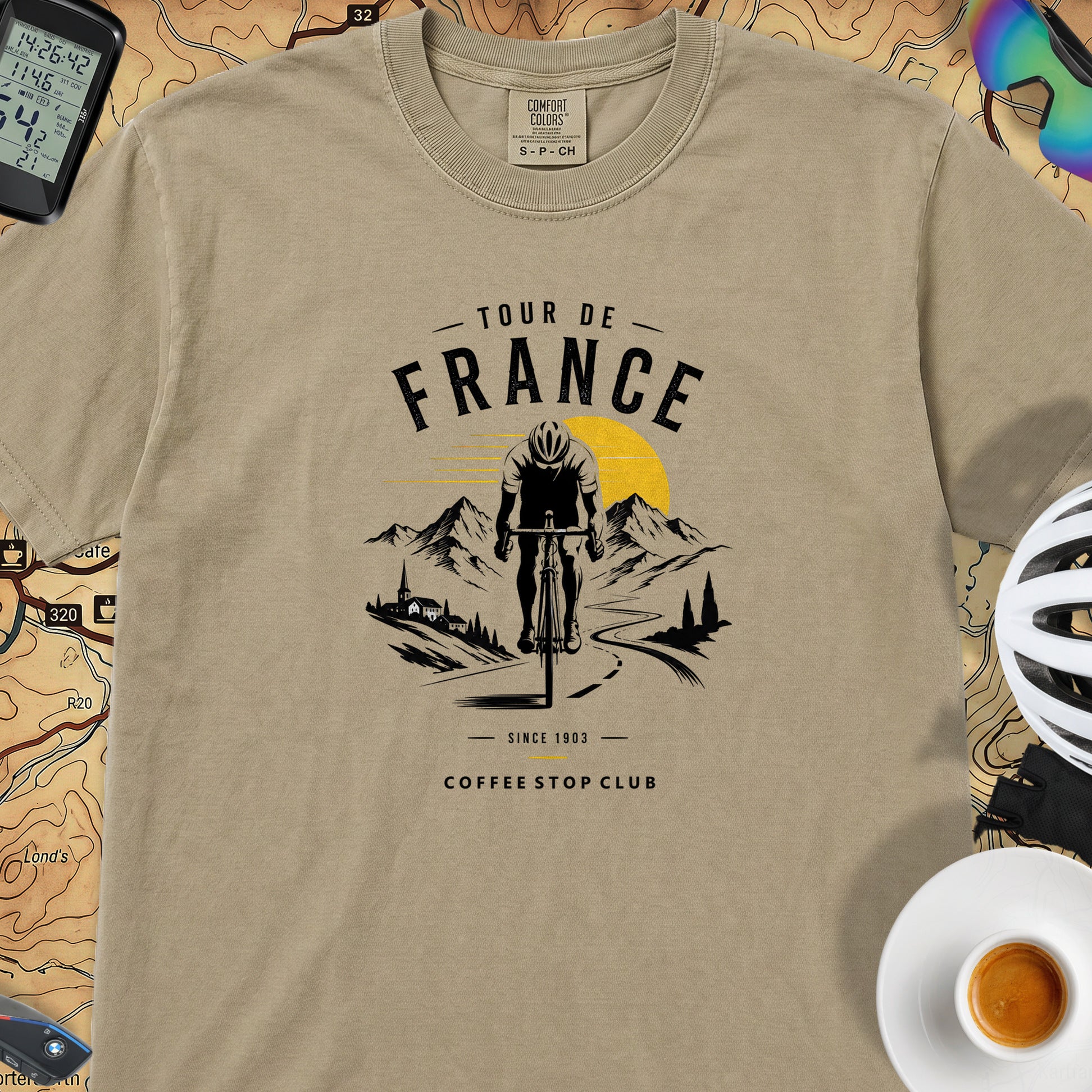 Tour de France Club T-Shirt — Khaki