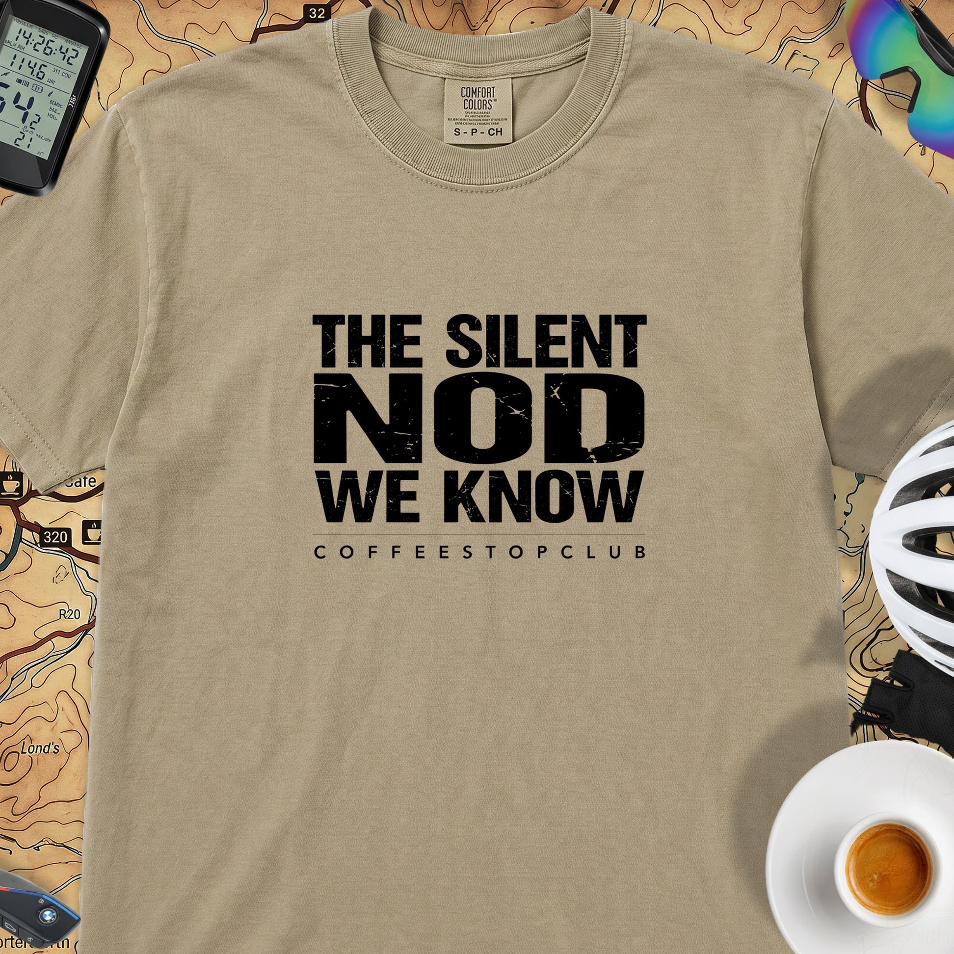 Silent Nod T‑Shirt — Khaki