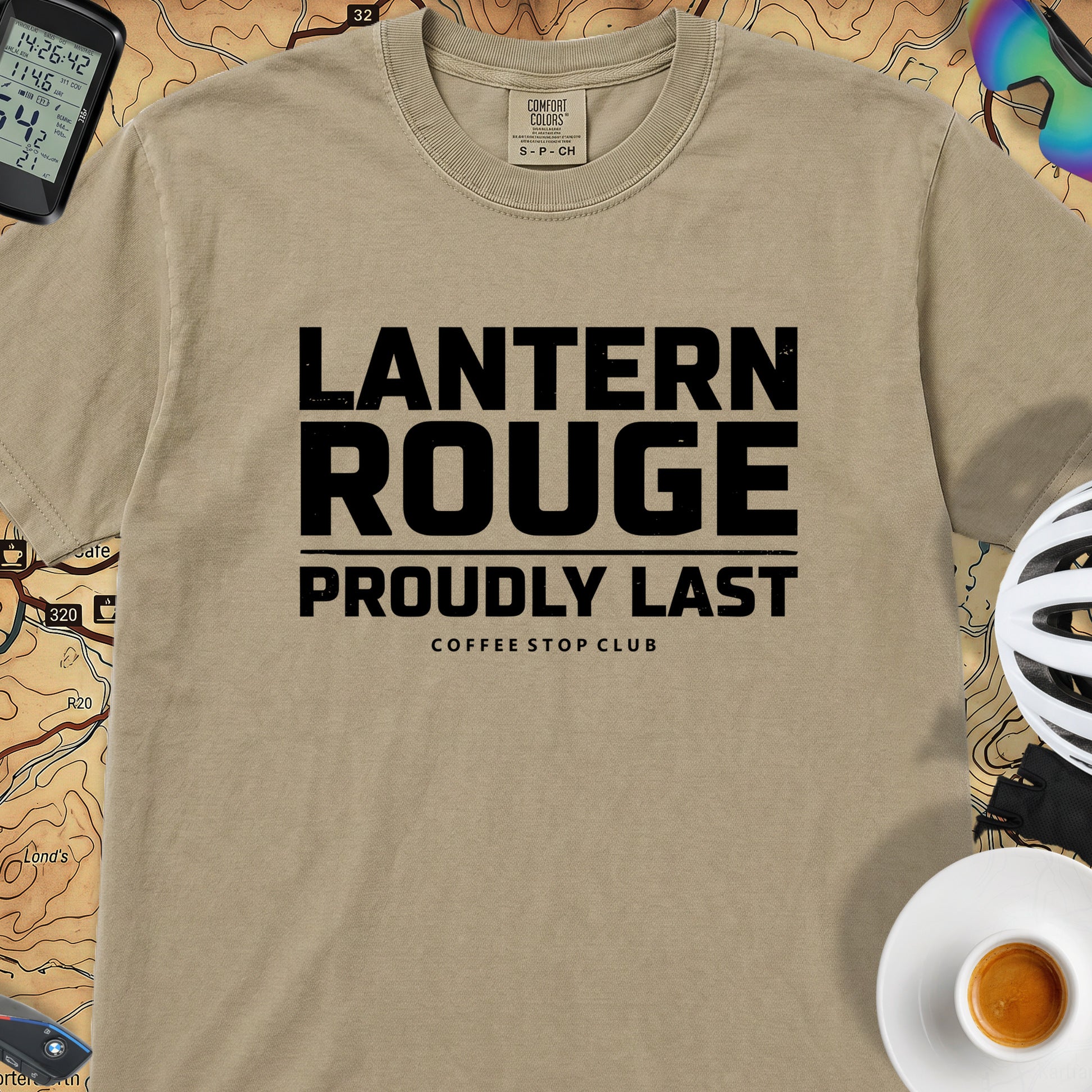 Lanterne Rouge Cycling T‑Shirt — Khaki