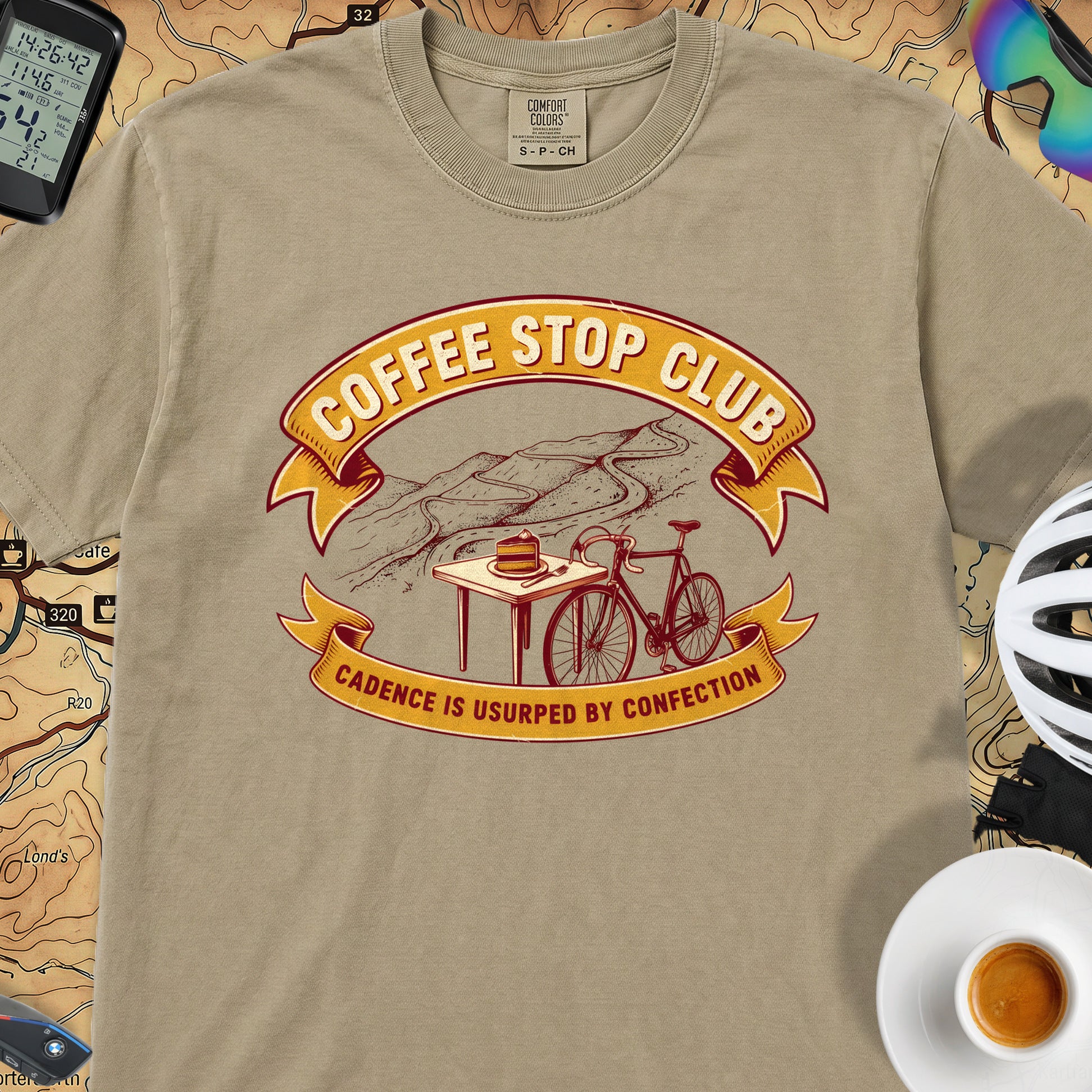 Cadence Confection Cycling T‑Shirt — Khaki