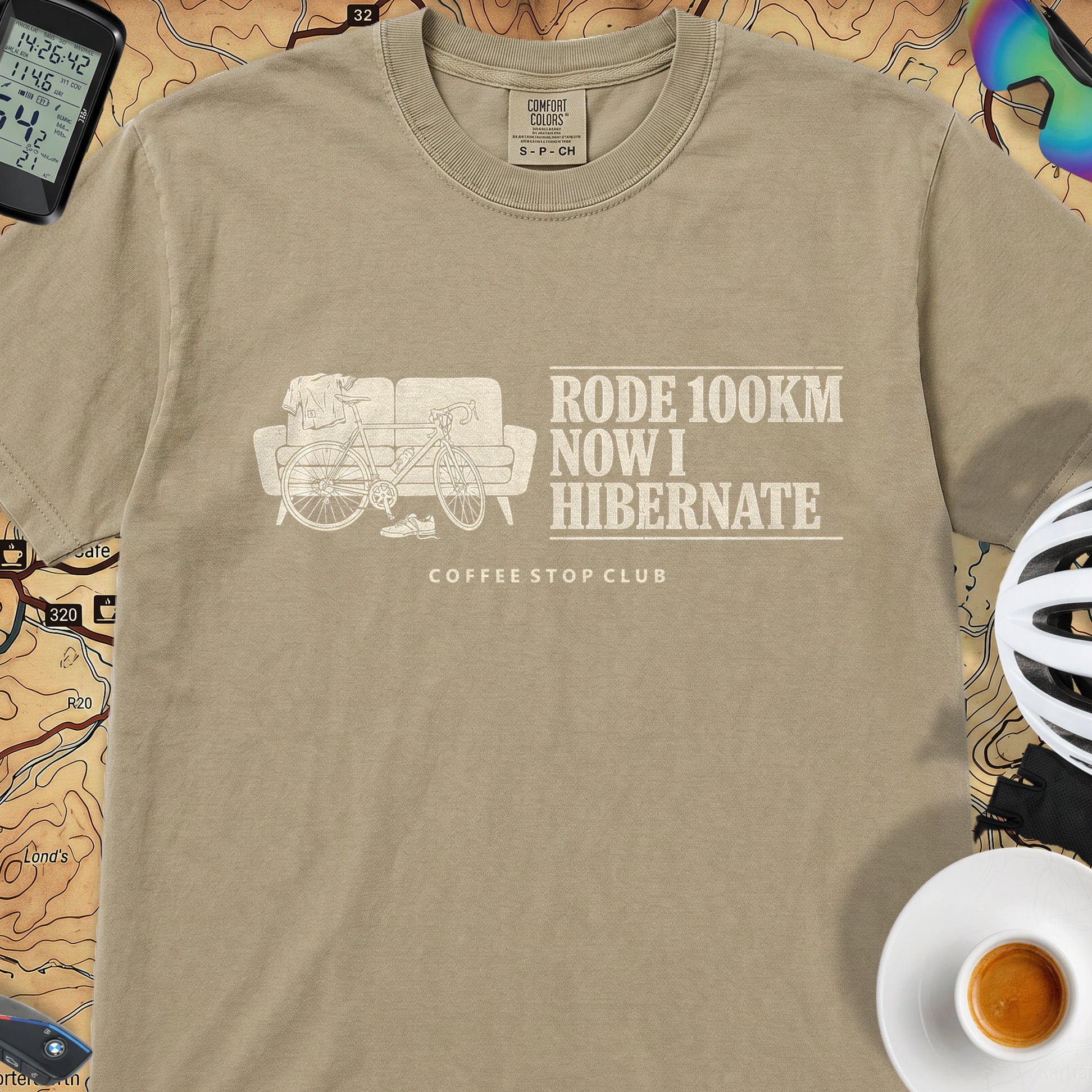 Bike --> Hibernate T‑Shirt — Khaki