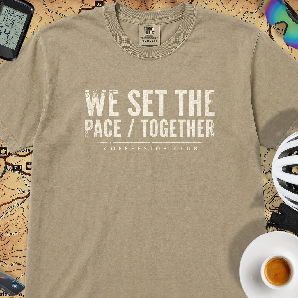 We Set The Pace T‑Shirt — Khaki