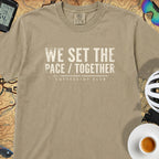 We Set The Pace T‑Shirt — Khaki