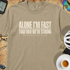 Alone I'm Fast T‑Shirt — Khaki