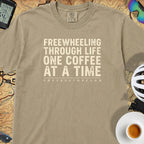 Freewheeling Life T‑Shirt — Khaki