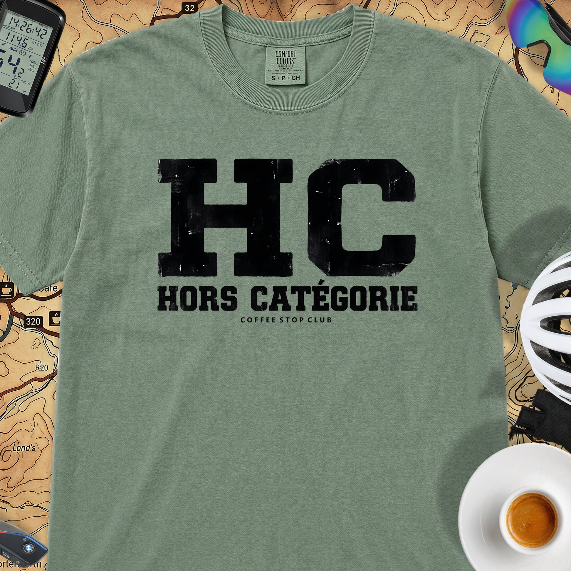 HC Hors Catégorie Tour T‑Shirt — Light Green