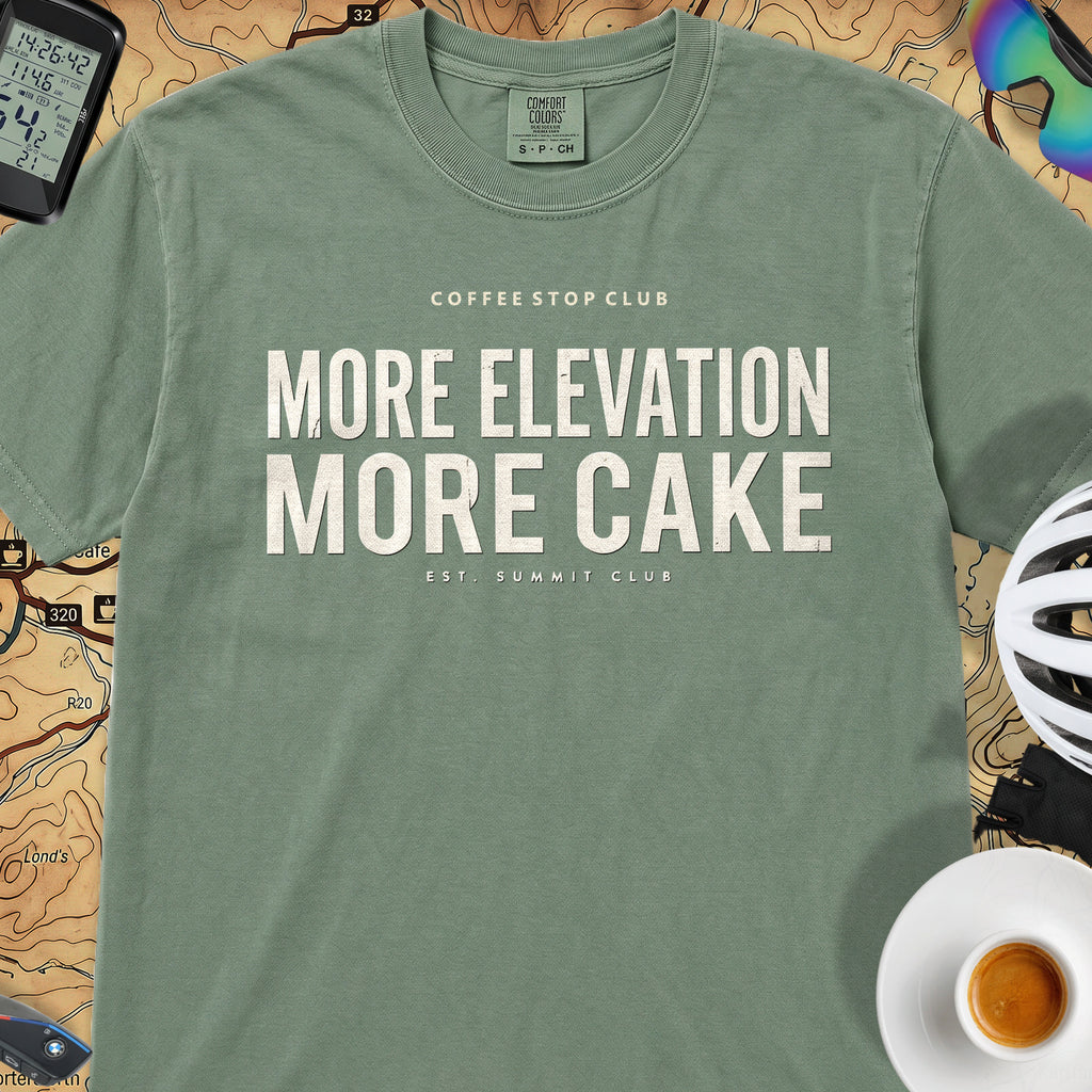 More Elevation More Cake T‑Shirt — Light Green
