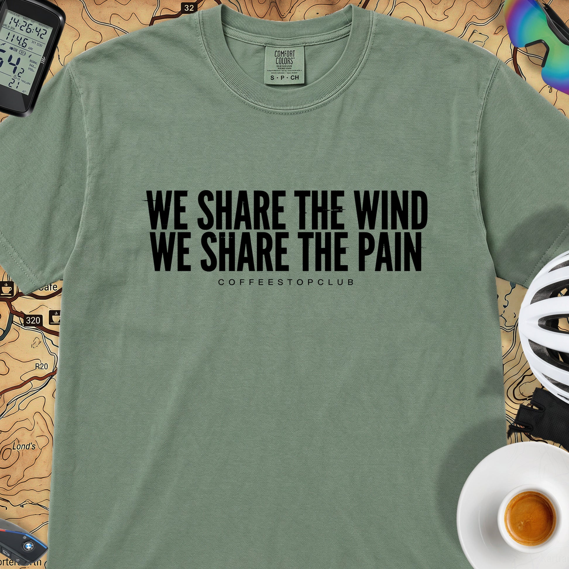 We Share the Wind T‑Shirt — Light Green