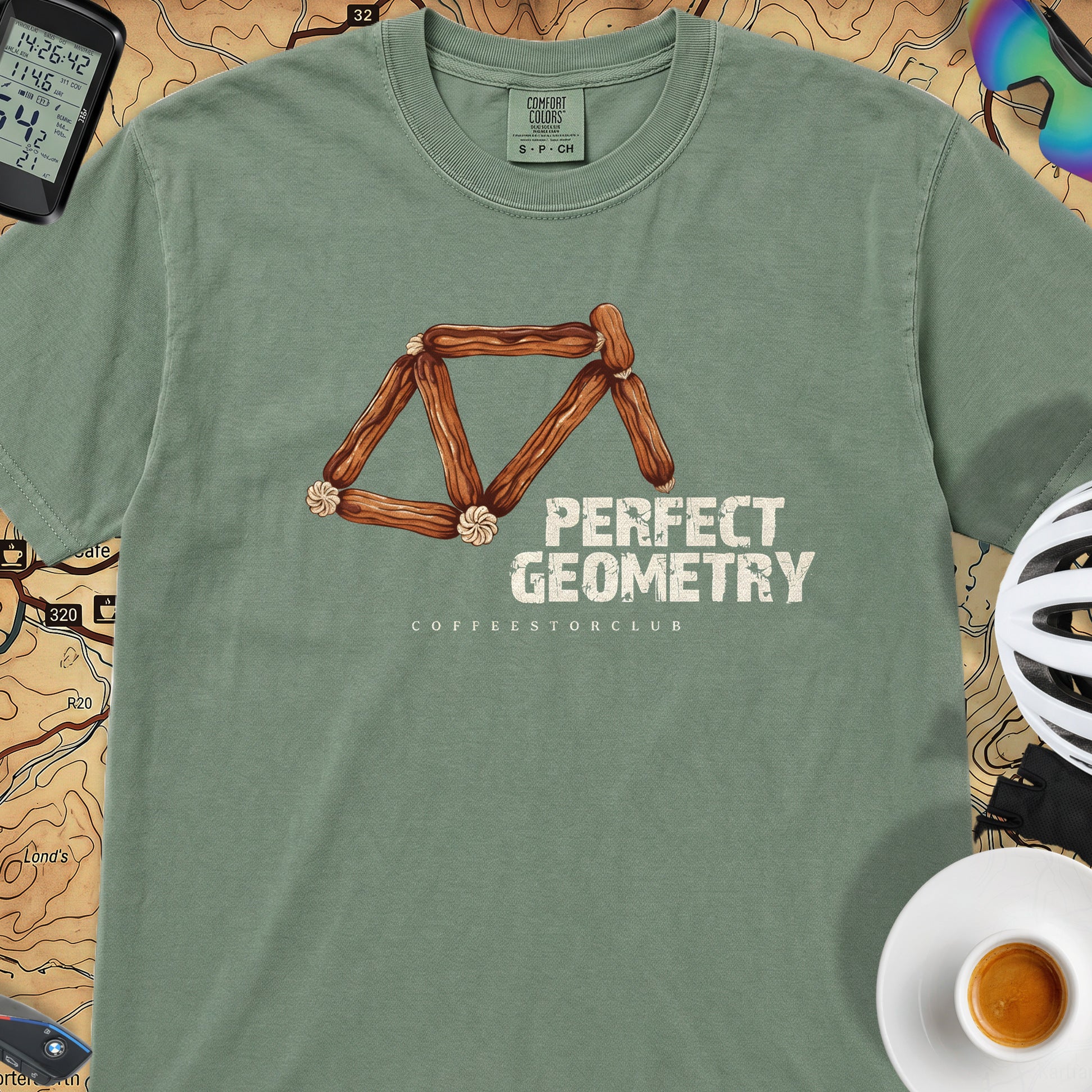 Perfect Geometry T‑Shirt — Light Green