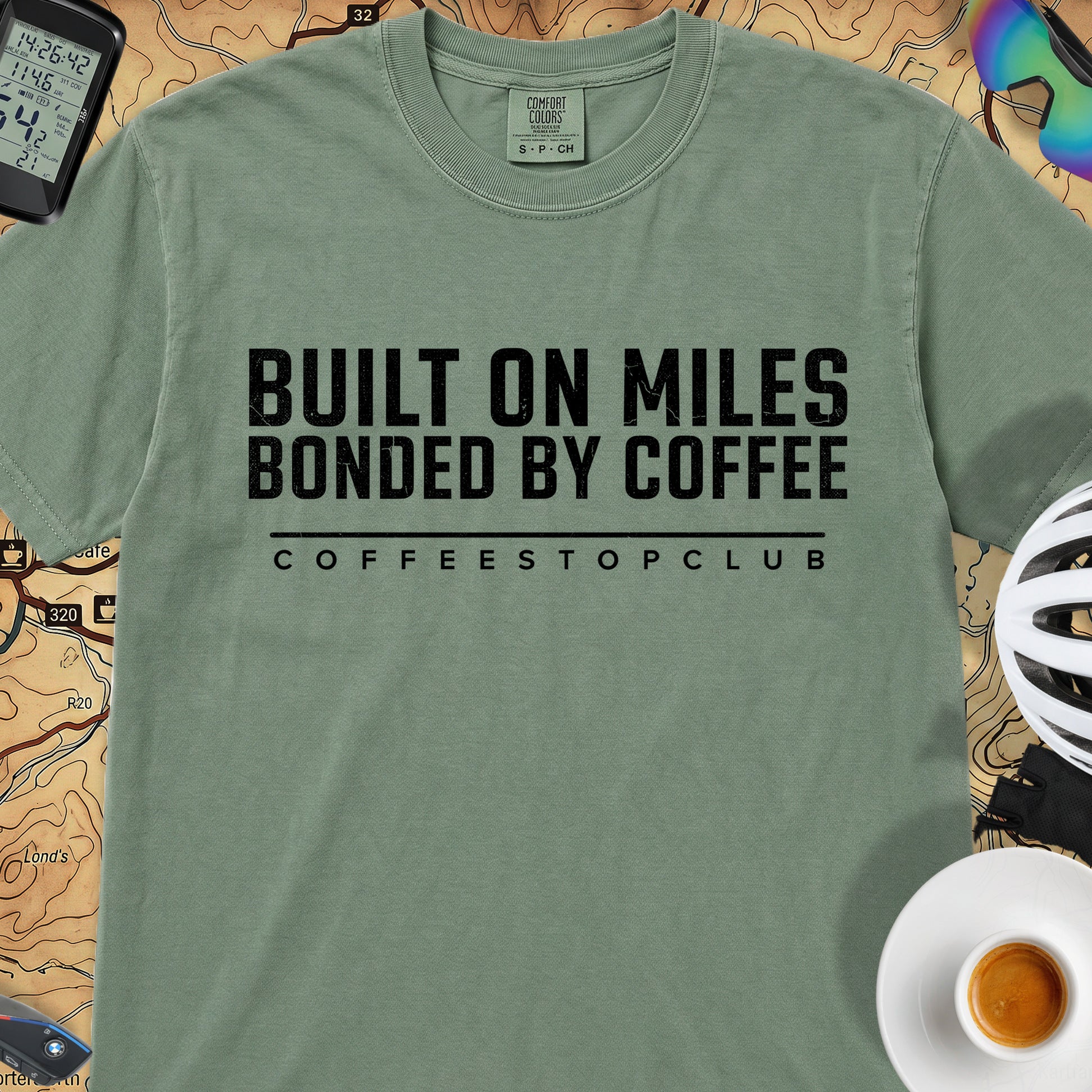 Bonded by Coffee T‑Shirt — Light Green