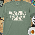Suffering is Temporary Cycling T‑Shirt — Light Green