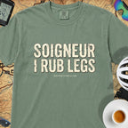 Soigneur Leg Rub Tour T‑Shirt — Light Green